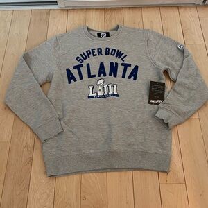 Hands High Super Bowl LIII Atlanta graphic crewneck sweatshirt size L
